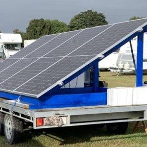 Solar trailer and portable systems: Portable off-grid.nz system "Plug´n´Free" for tiny houses or site offices
